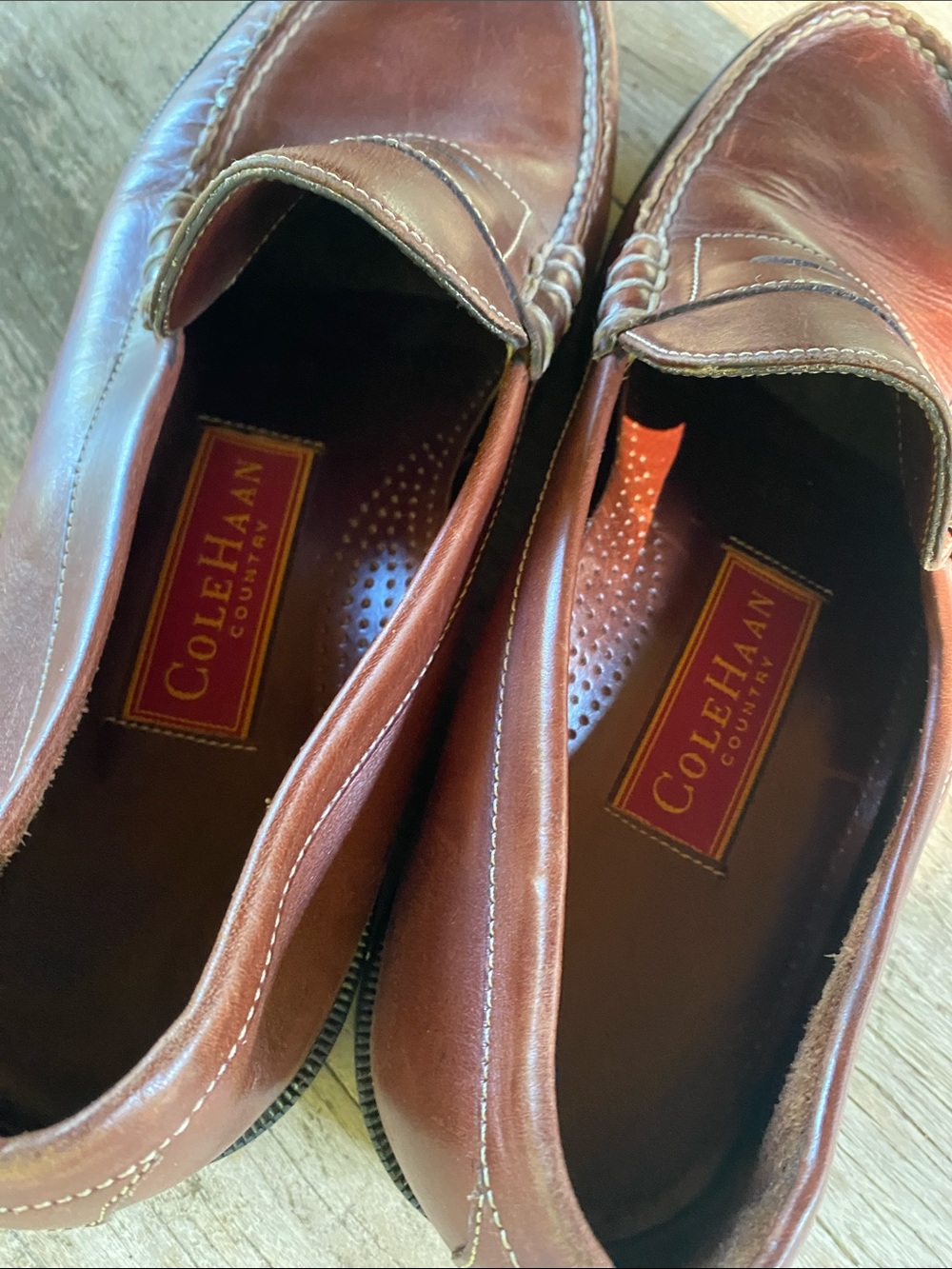 Men’s vintage Cole Haan Country leather loafers. Size 10 - Picture 7 of 8